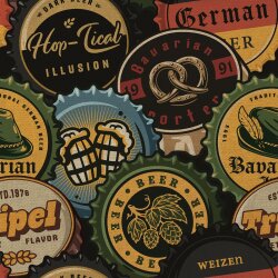 Interieurstoff Leinen Optik BEERS - schwarz
