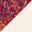 Polyester Satin bunte Kleckse - dunkelrot