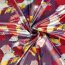 Polyester Satin bunte Kunst - lila