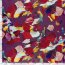 Polyester Satin bunte Kunst - lila