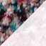 Polyester Satin verschwommene Kunst - koralle
