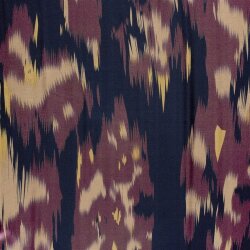 Polyester Satin große Farbtupfen - lila