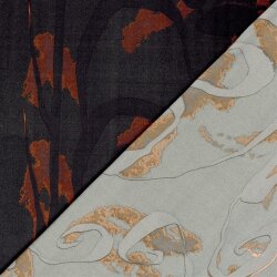 Polyester Satin Kunst - schwarz