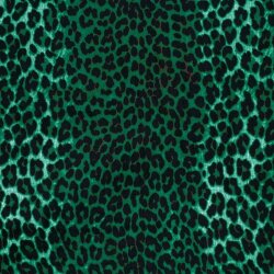 Polyester Satin Samt LEO- grün