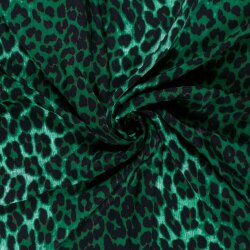 Polyester Satin Samt LEOPARD