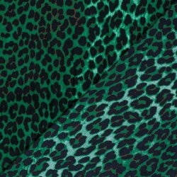 Polyester Satin Samt LEOPARD