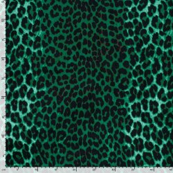 Polyester Satin Samt LEOPARD
