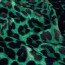 Polyester Satin Samt LEO- grün