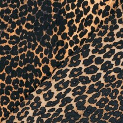 Polyester Satin Samt LEOPARD