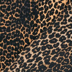 Polyester Satin Samt LEOPARD