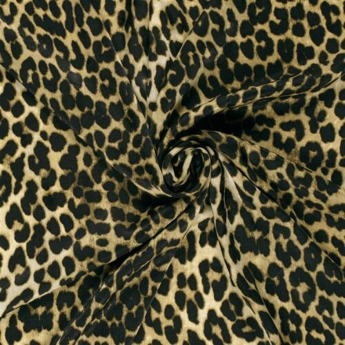 Polyester Satin Samt LEOPARD