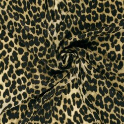 Polyester Satin Samt LEOPARD