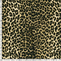 Polyester Satin Samt LEOPARD