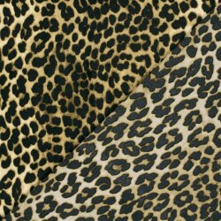 Polyester Satin Samt LEOPARD