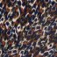 Polyester Satin Samt verschwommene Kreise - dunkelblau