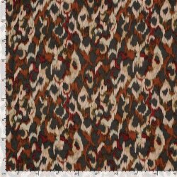 Polyester Satin Samt verschwommene Kreise - antikpink