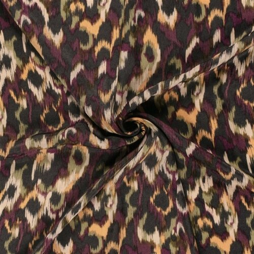 Polyester Satin Samt verschwommene Kreise - lila