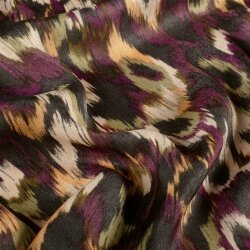 Polyester Satin Samt verschwommene Kreise - lila