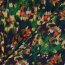 Polyester Satin Samt bunte Kunst - stahlblau