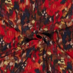 Polyester Satin Samt bunte Kunst - tiefrot