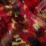 Polyester Satin Samt bunte Kunst - tiefrot
