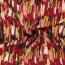 Polyester Satin Samt bunte Streifenkunst - paprikarot