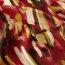 Polyester Satin Samt bunte Streifenkunst - paprikarot