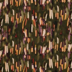 Polyester Satin Samt bunte Streifenkunst - kaltbraun