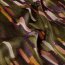 Polyester Satin Samt bunte Streifenkunst - kaltbraun