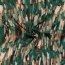 Polyester Satin Samt bunte Streifenkunst - waldgrün