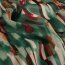 Polyester Satin Samt bunte Streifenkunst - waldgrün