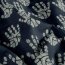 Baumwollvoile Batik-Handabdrücke - dunkel indigo