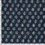 Baumwollvoile Blätter - dunkel indigo