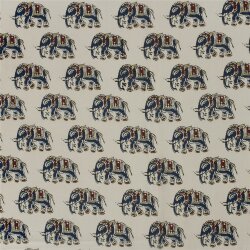 Baumwollvoile Elefant - hellbeige