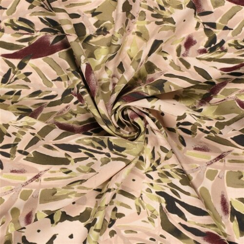 Viskose Twill Blumenmuster - soft helloliv