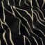 Viskose Twill Streifenmuster - schwarz