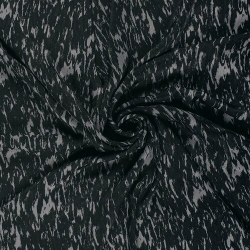 Polyester Satin Samt Muster - stahlgrau