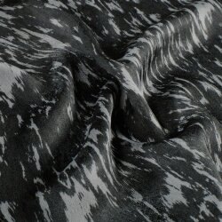 Polyester Satin Samt Muster - stahlgrau