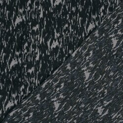 Polyester Satin Samt Muster - stahlgrau