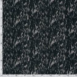 Polyester Satin Samt Muster - stahlgrau