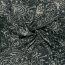 Polyester Satin Samt Paisley Kunst - grau