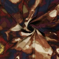 Polyester Satin Samt Farbkunst - rost