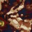 Polyester Satin Samt Farbkunst - rost