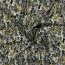 Polyester Satin Samt LEAVES  schwarz