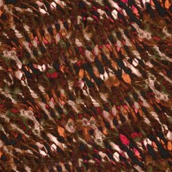 Polyester Satin Samt abstraktes Muster - oliv