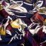 Viskose Jersey Blumen - dunkelblau
