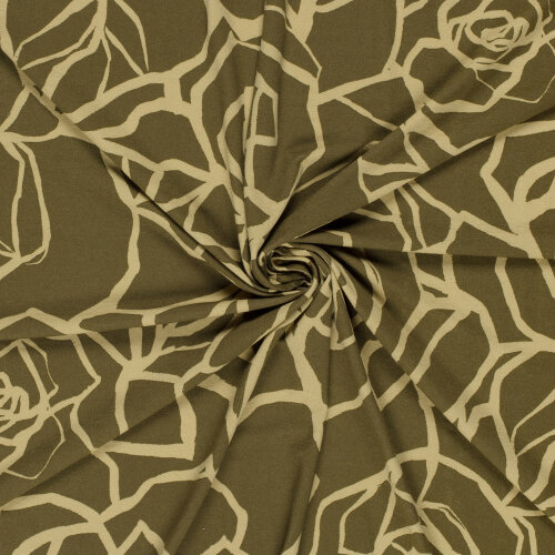 Viskose Jersey Abstrakt - taupe