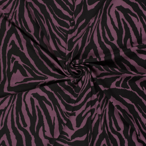 Viskose Jersey Zebrastreifen - lila