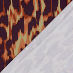 Viskose Jersey bunte Pinselei - aubergine
