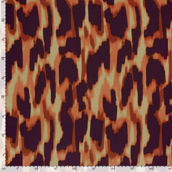 Viskose Jersey bunte Pinselei - aubergine